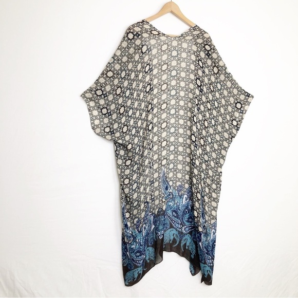 Earthbound trading geometric, graphic, print, boho kimono - Picture 6 of 7